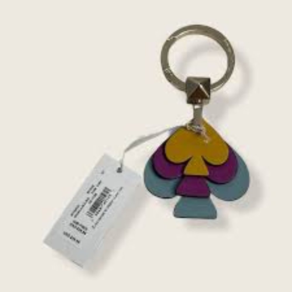 Kate Spade Stacked Spade Key FOB in Seaside - Picture 2 of 10